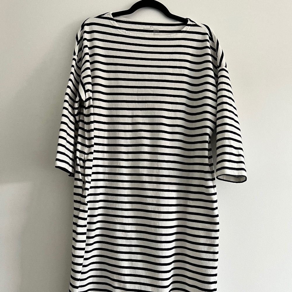 Muji Sailor Stripe Cotton Dress